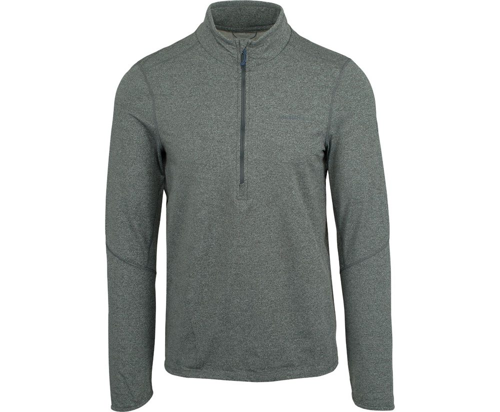 Merrell Pullover Grey - BetaTherm 1/4 Zip Mid-Layer Fleece - Mens 01ALWRMQU
